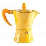 Excelsa Caffettiera 3 tazze in alluminio Linea AROMA vari colori Excelsa