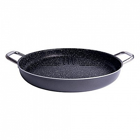 Rock'N Cook Piastra Grill, 36 cm, Alluminio, Nero cod.47666 Excelsa