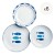 Acquista online Excelsa Servizio piatti tavola porcellana decorata OCEAN 18 pezzi cod.50249 Excelsa