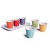 Acquista online Tazze da Caffè con Vassoio, Ceramica, Multicolore, 6 Pezzi  Excelsa