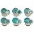 Acquista online Mandala Azzurro Servizio Tavola, Porcellana, Multicolore, 18 Unità Excelsa