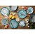 Acquista online Mandala Azzurro Servizio Tavola, Porcellana, Multicolore, 18 Unità Excelsa