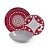 Acquista online Mandala Rosso Servizio Tavola, Porcellana, Multicolore, 18 Unità Excelsa