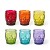 Acquista online Bicchiere vetro lavorato serie teschio Calavera Cl.40 set 6 pezzi Excelsa