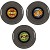 Pop 33 giri Set 3 Piatti Pizza, Porcellana assortiti marchio Excelsa Acquista online Pop 33 giri Set 3 Piatti Pizza, Porcellana assortiti Excelsa
