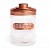Acquista online Barattolo caffe' vetro con coperchio alluminio color rame Excelsa