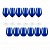 Acquista online Set 12 bicchieri calice vino e bicchiere acqua in Vetro colore Blu cobalto Excelsa