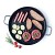 Rock'N Cook Piastra Grill, 36 cm, Alluminio, Nero cod.47666 marchio Excelsa Acquista online Rock'N Cook Piastra Grill, 36 cm, Alluminio, Nero cod.47666 Excelsa