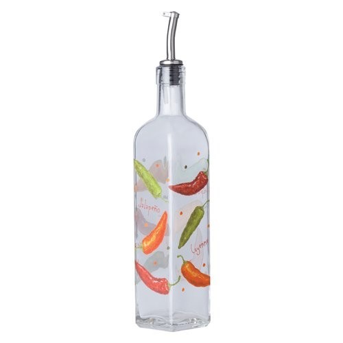 Oliera decorata Chili ML. 473 vetro con beccuccio