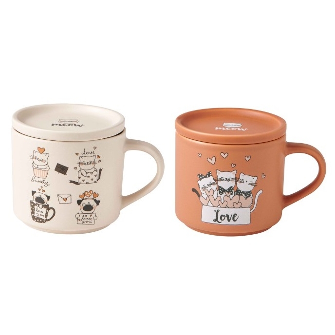 Brandani set 2 Mug tazza  Pets cani e gatti cod.52287